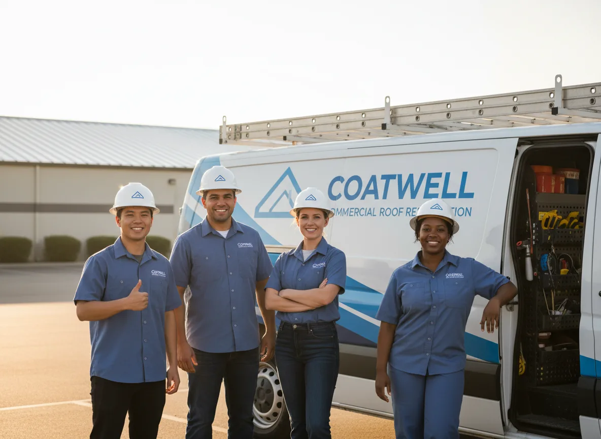 Commercial roof coating company in Corn, OK